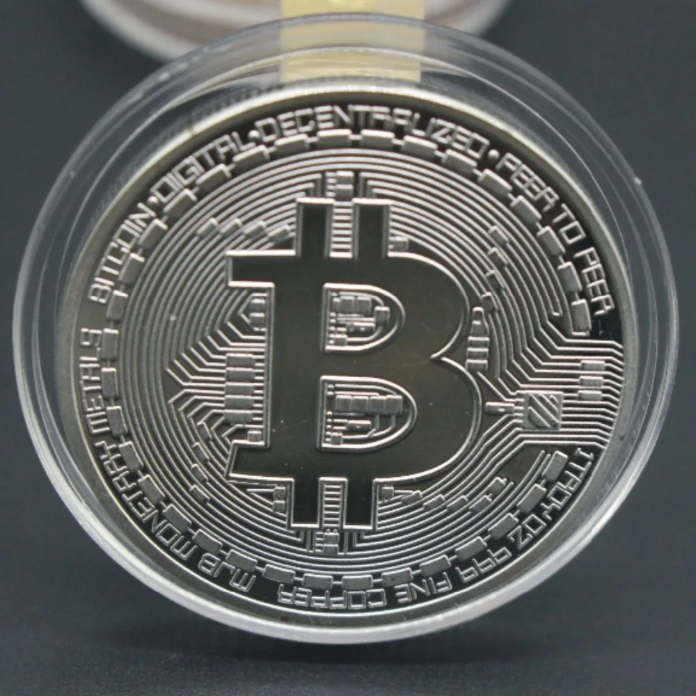 Customized copper steel alloy material BTC exquisite gift commemorative coin
