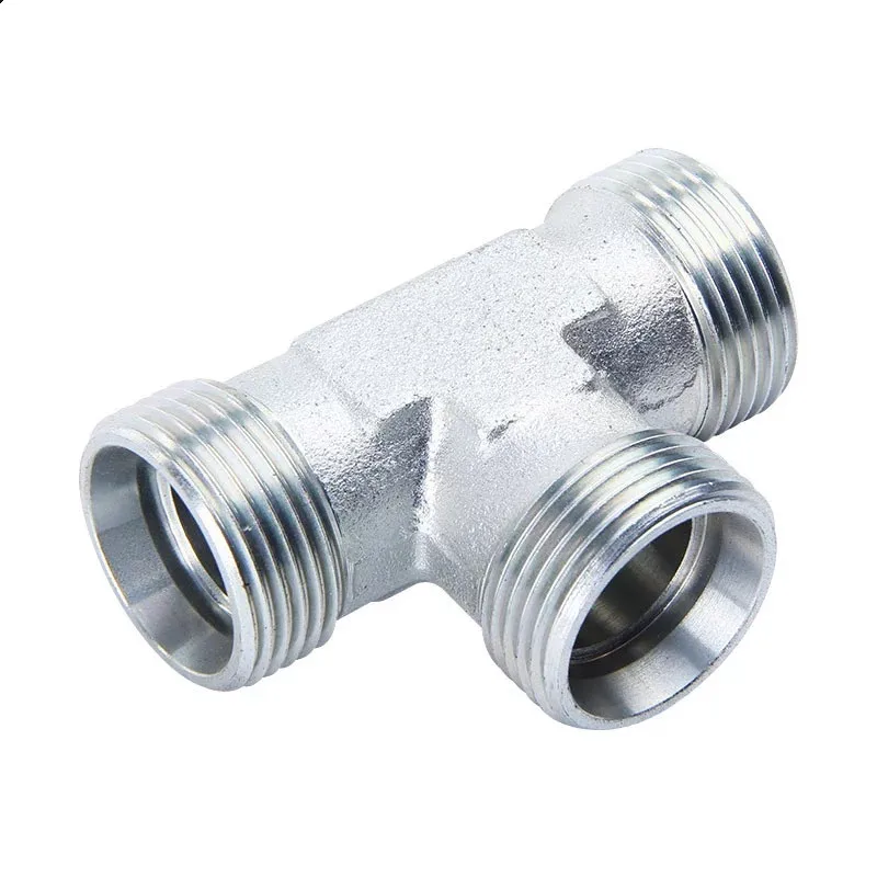 ASME ANSI B16.9 1/2'-48' Duplex 2205 1.4462 S32205 stainless steel threaded tee steel pipe fitting