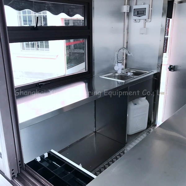 Used Mobile Food Kiosk Kitchens Vendor Fruit Car Milk Cart Car Nut Fiber Glass Milk Food from Japan for Sale Mobile Restaurant