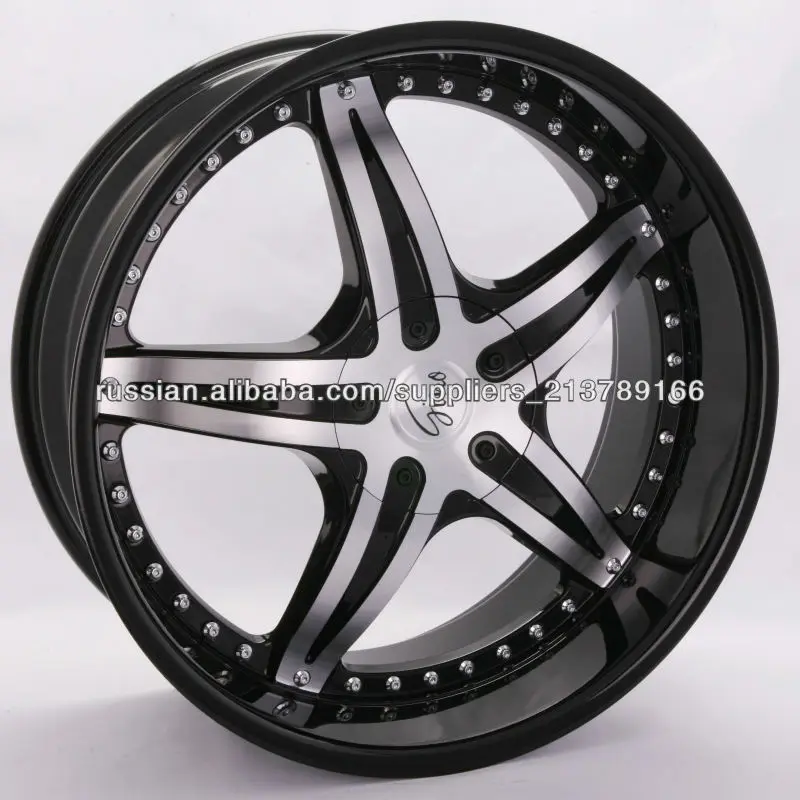 черный ш. обработанной лицо колеса автомобиля( ZW-H548)