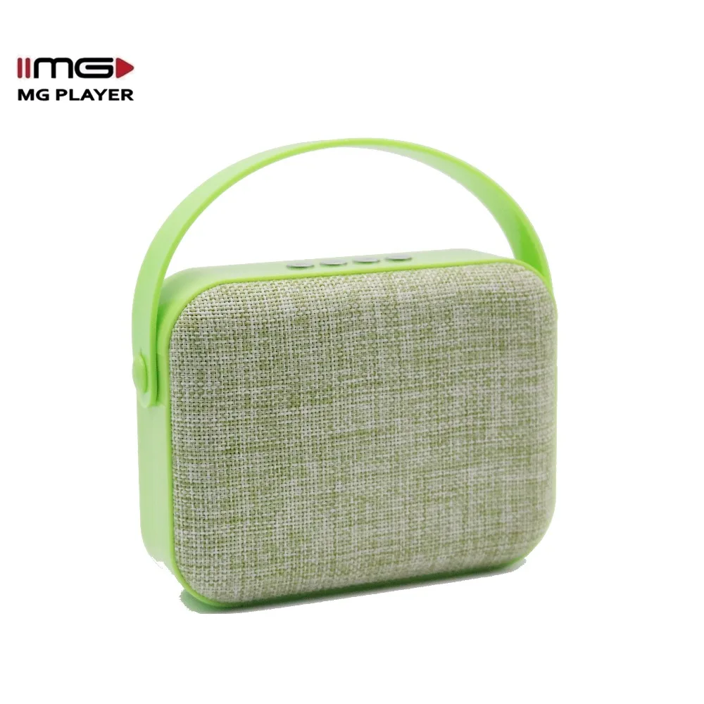 Promotion of mini wireless boombox cloth cover blue tooth speaker in March Expo