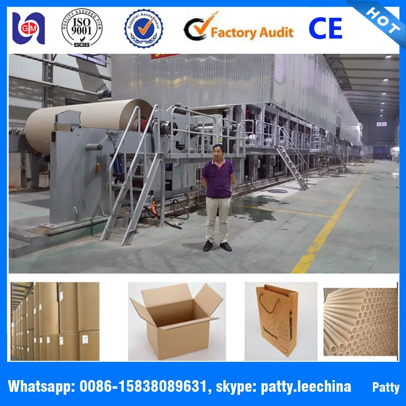 Высокая скорость 3200 мм fourdrinier макулатуры макулатуры ресайклер в бумагоделательной бумаги для гофрирования