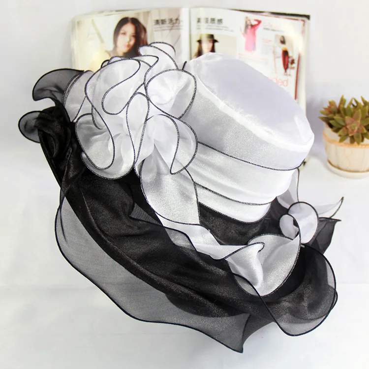 Women Funny Church Hat Simple Design Factory Wholesale Straw Hat