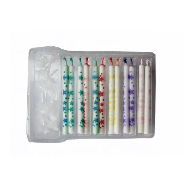 12piece for party wonderful  colour flame birthday candle