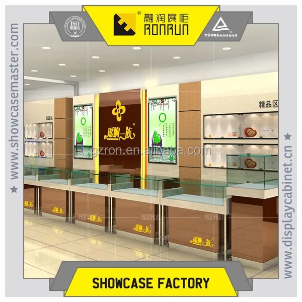 Portable used jewelry display showcases for jewelry retail store