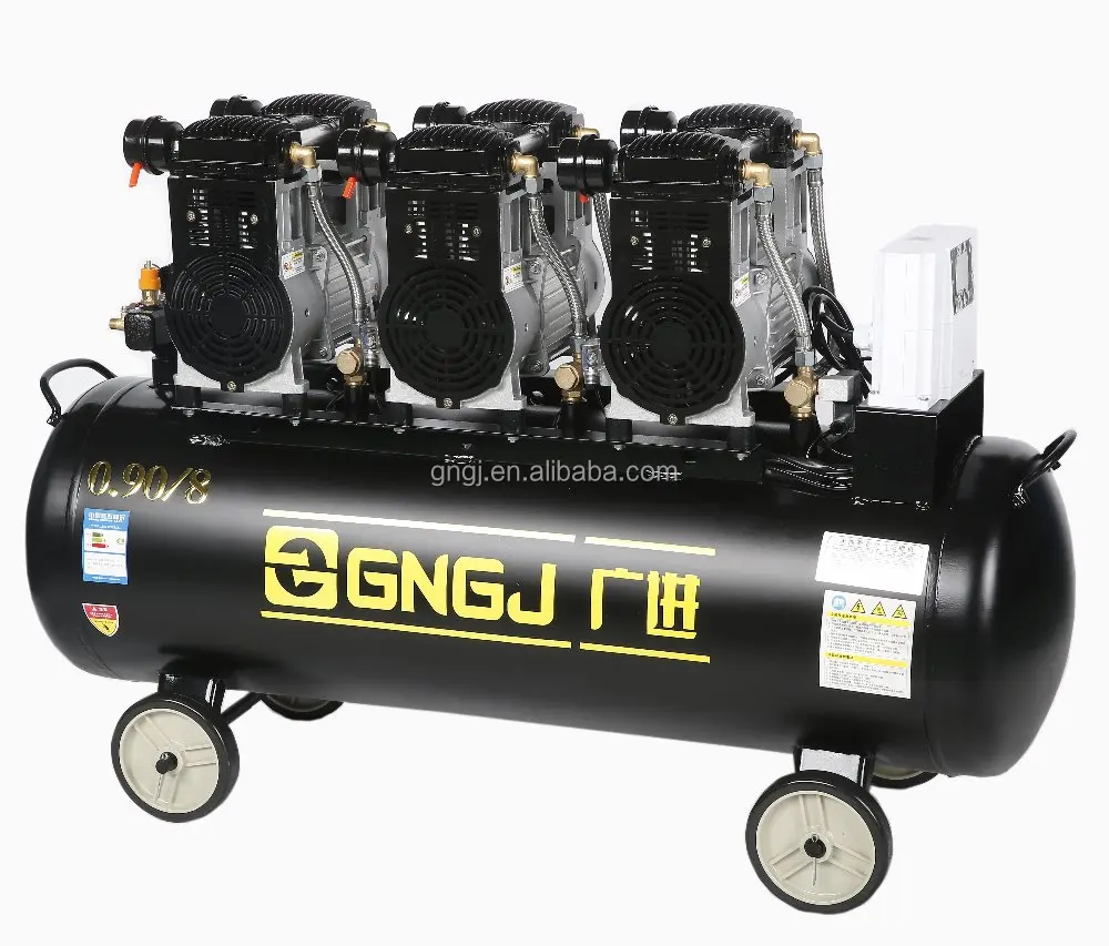 Медицинские GJ-U11003 110L молчание воздушный компрессор с три воздушные глав