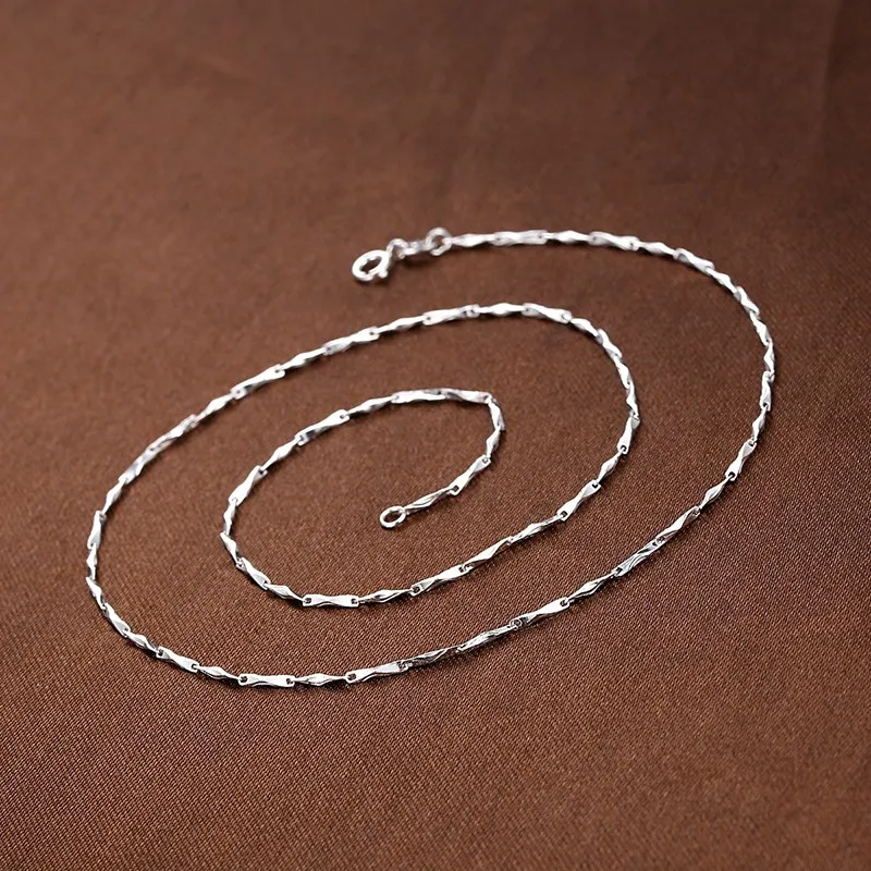 2023 top sale necklace 925 sterling silver base thick silver chain woman silver jewelry necklace