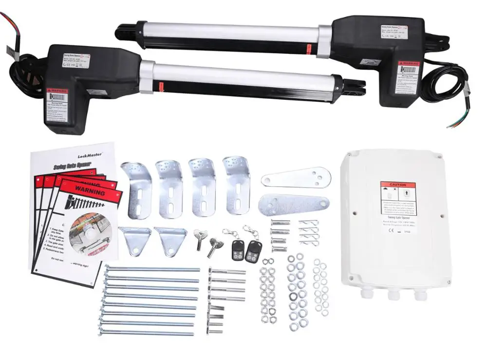 LockMaster LM902/LM901 Each Arm 300kgs or 3 Meters Dual or Single Swing Gate Opener