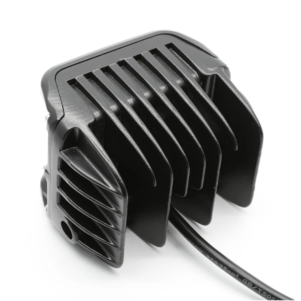 Hot-selling ATV 4x4 60W amber red Strobe LED work light with Side shooter