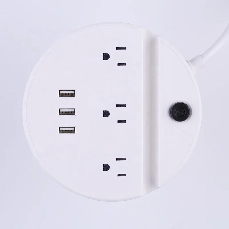 
New design hot sales portable power strip plug socket with USB ports power supply 