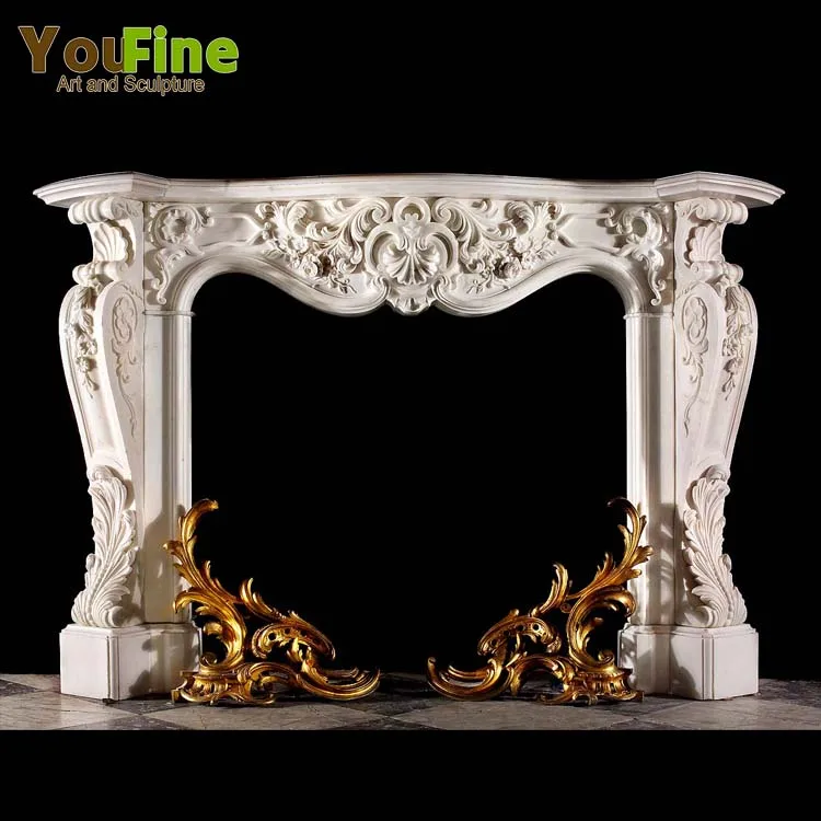 Indoor Ornaments Marble Fireplace for Decoration