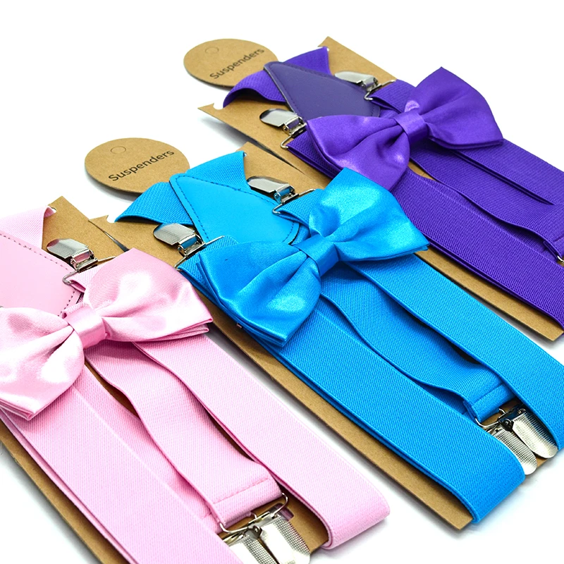 Мужские подтяжки галстук-бабочка комплект унисекс полиэстер материал высокая эластичность 4 клипы 3,5 см ширина 120 см длина Популярные brace галстук