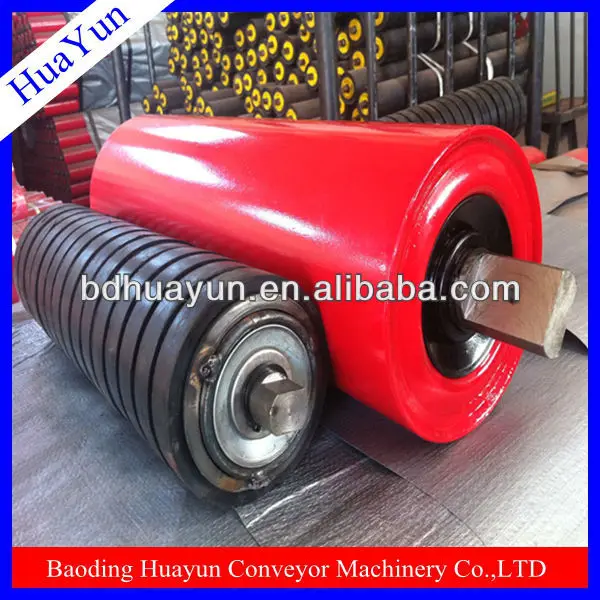belt conveyor rubber disc conveyor impact roller/rubber coated conveyor rollers
