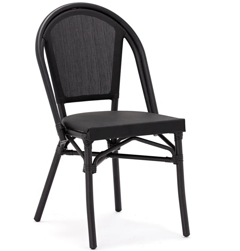 wholesale fabric aluminum chair outdoor furniture fashion design for hotel shop restaurant cafe garden