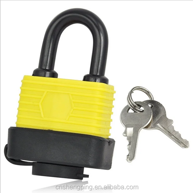Curved plastic dustproof and Waterproof Laminated Padlock