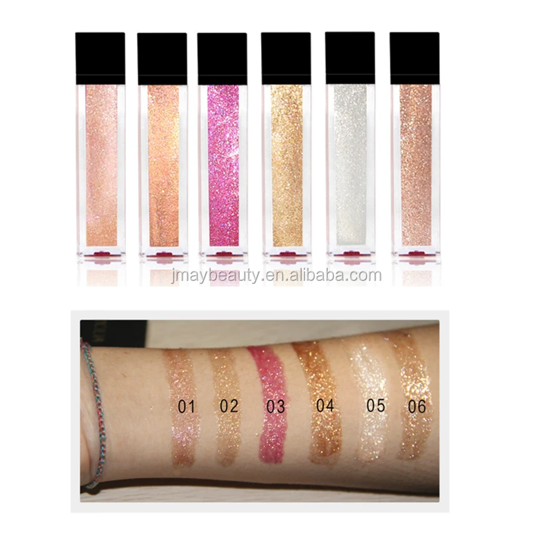 NEW Shinny Wet Glitter lipgloss 11 colors glitter private logo liquid lipstick lipgloss China factory wholesale