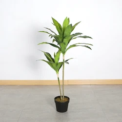 1 meter artificial Brazilian iron tree potted hotel restaurant bar home decoration green plant