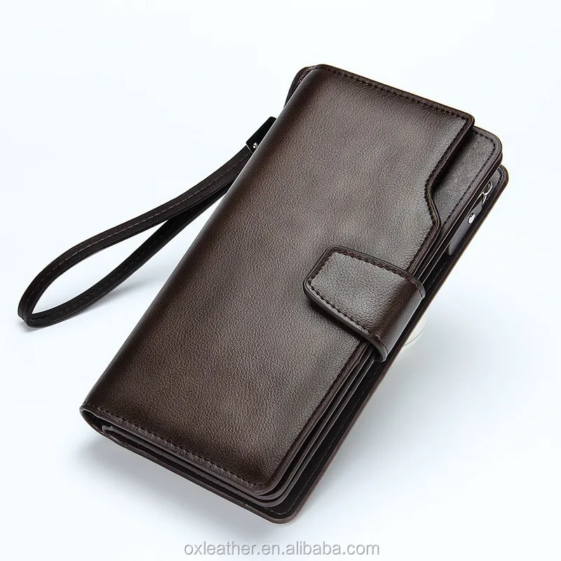 New Men Wallets purse Clutch Bag Brand Leather Long Design Men Bag Gift for Men