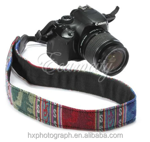  Оптовая продажа винтажные тканые регулируемые кожаные ремешки для DSLR-камеры Canon в стиле ретро с логотипом на
