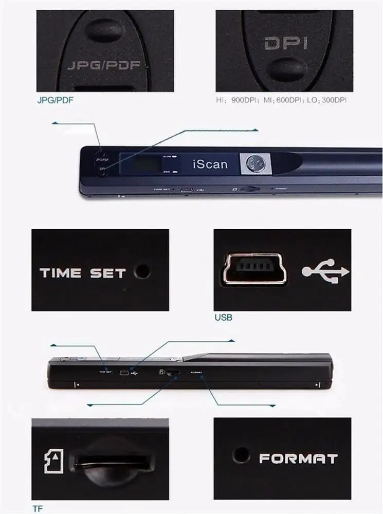 High Resolution USB Portable Handheld Photo Pen Scanner iScan01