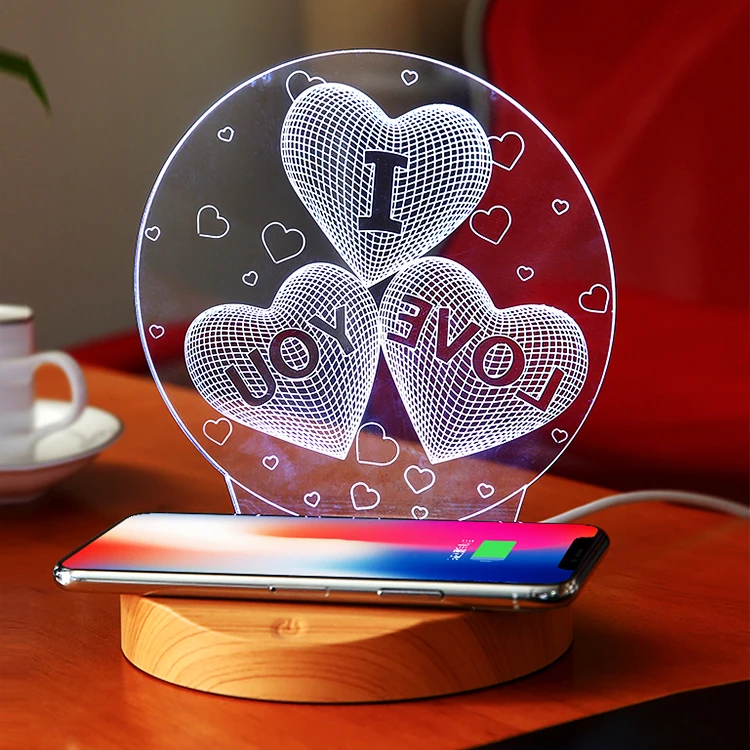 
Wholesale Cell Phone Charger Colourful Portable Wireless Charger for phone 