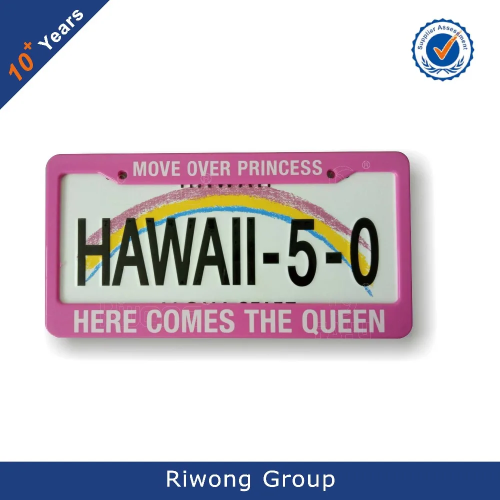 USA plastic license frame car number plate holder