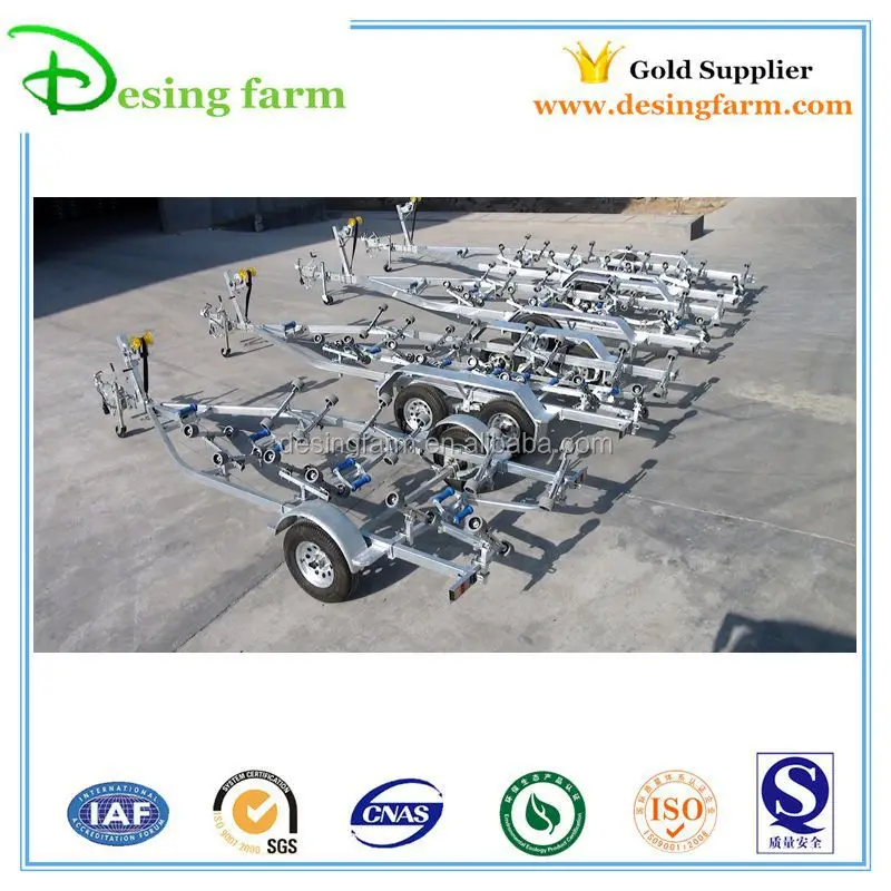 6800 hot dip galvanized boat trailer for 6m boat