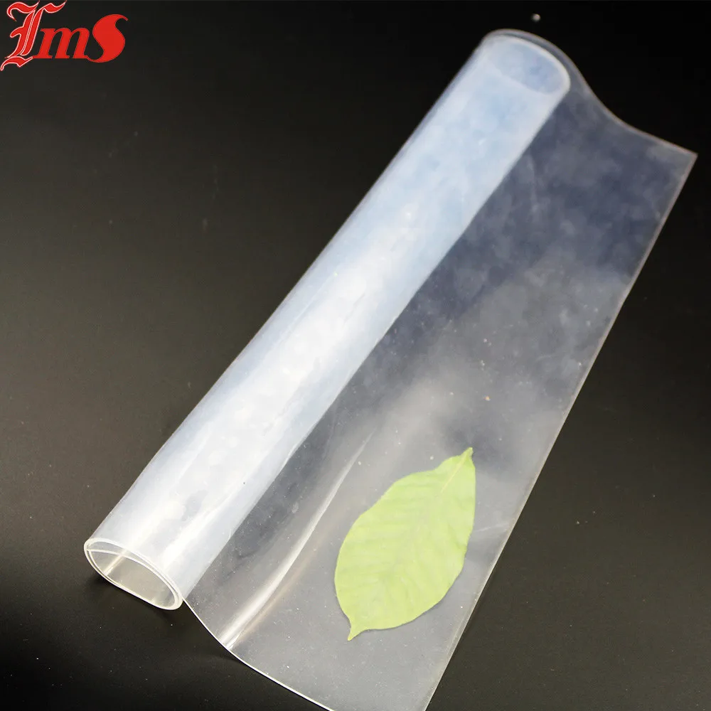 Transparent Self-Adhesive Silicone Rubber Membrane Pads for Vacuum Press