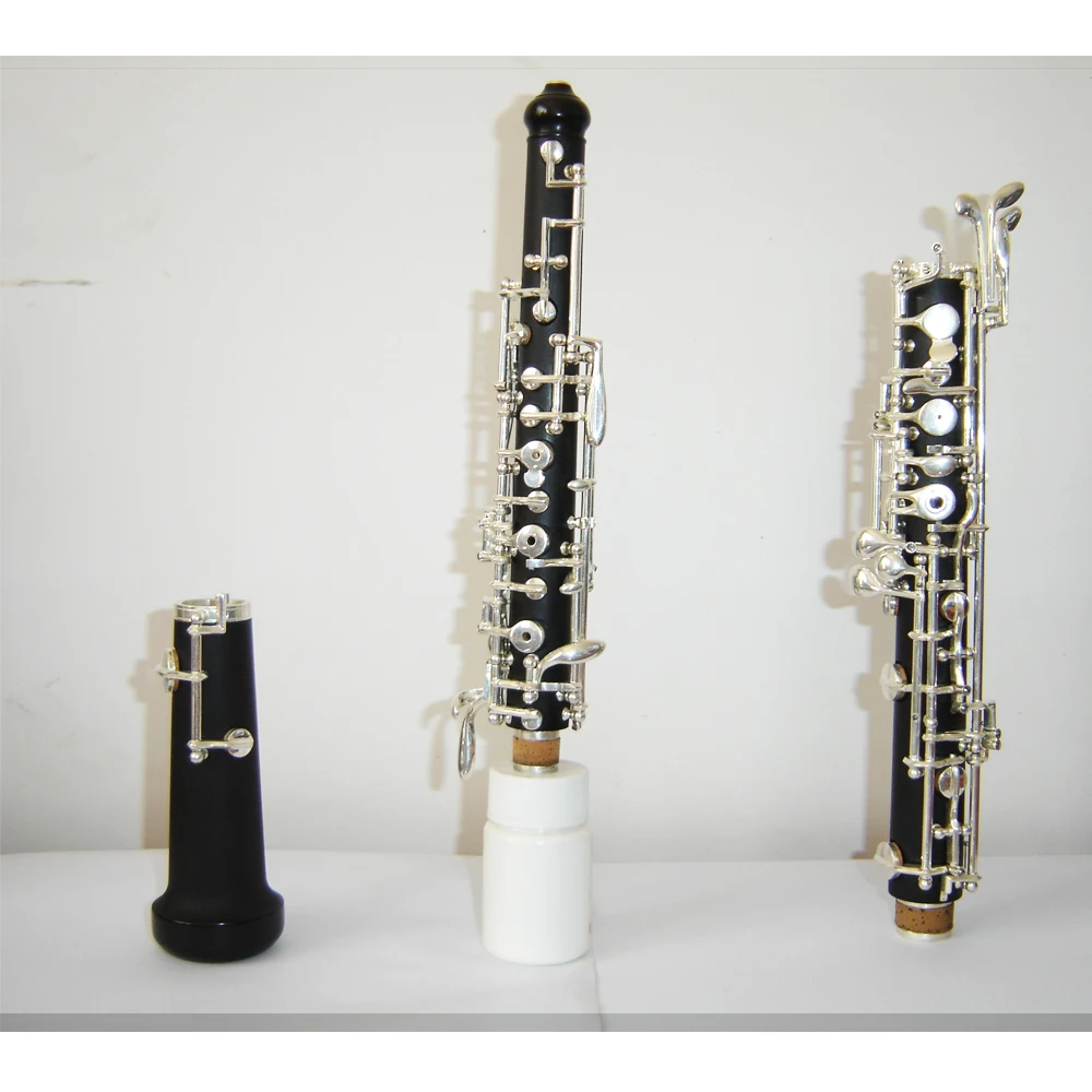 Semi automaticsilver plated key hard rubber oboe OB7500S