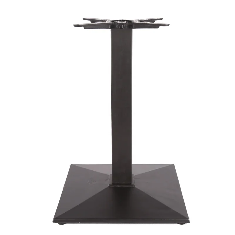 Chuangdi 430*430mm square table base with square pole for cafe table base