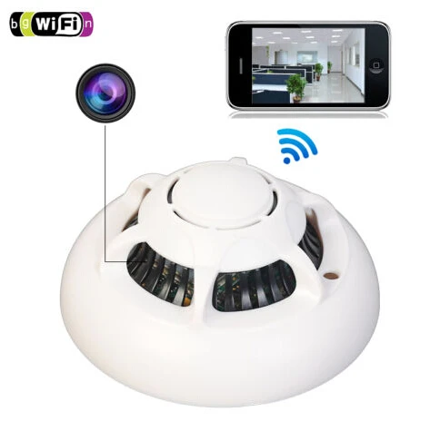 Made in China mini dv wifi p2p 1080p wireless DV smoke detector hidden camera  wholesale