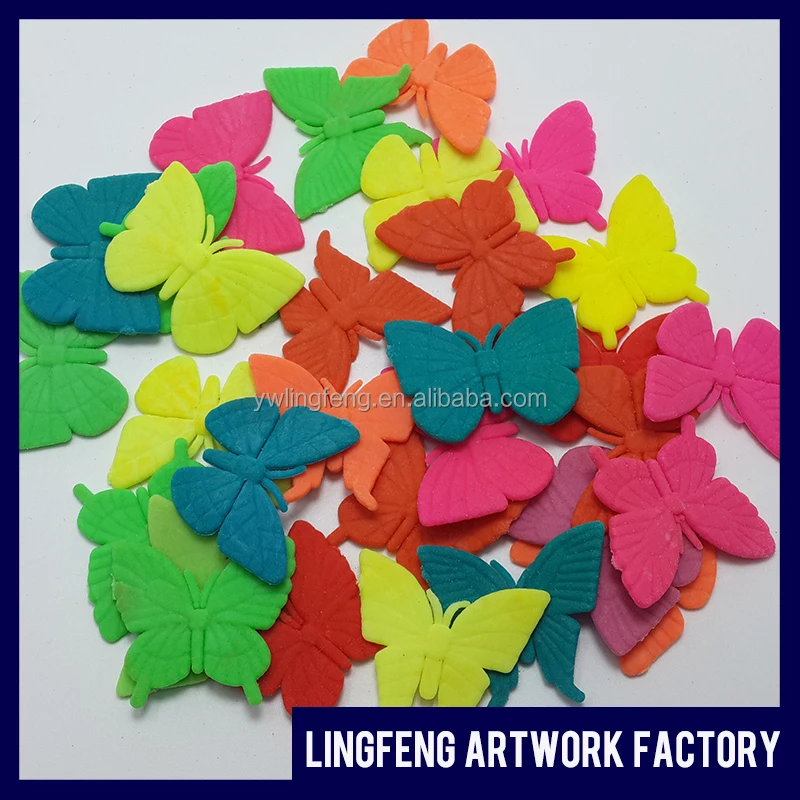 LF-154-20 linkfun 20 pcs/card eva children toys wholesale butterfly shape 2016 grow expand water toys