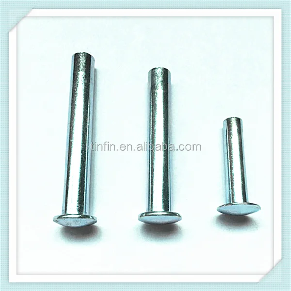 Round Head Steel Semi Hollow Tubular Rivets
