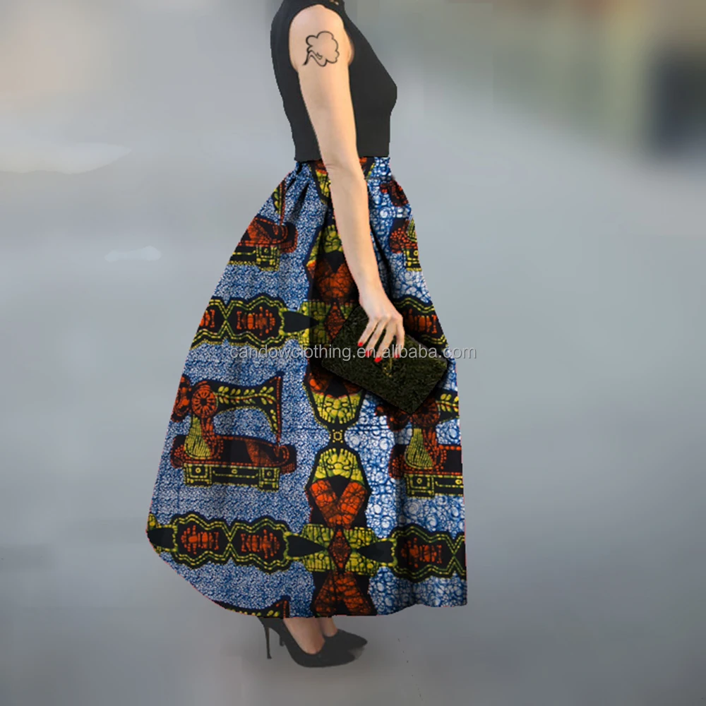 Custom manufactured womens african kitenge clothes designs lady skirts