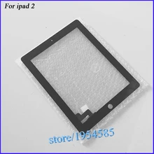 For iPad 2 Touch Screen Digitizer Glass for iPad2 Touch Panel Black Color + 3M Adhesive 13