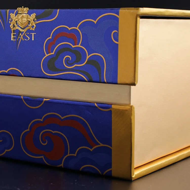 Eastbox Luxury Multipurpose Golden Relievo Cardboard Gift Box With Lid for purple cardboard Baby Kit Gift Box