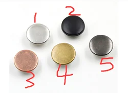 Factory Supply 10mm 12mm Pearl Snaps Buttons For Shirts Bag Purse Clasp Metal Button Fastener Craft Wholesale