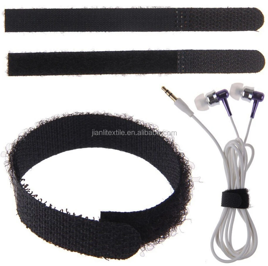
Black Reusable Hook And Loop Tape Cable Ties Tidy Straps Organiser 