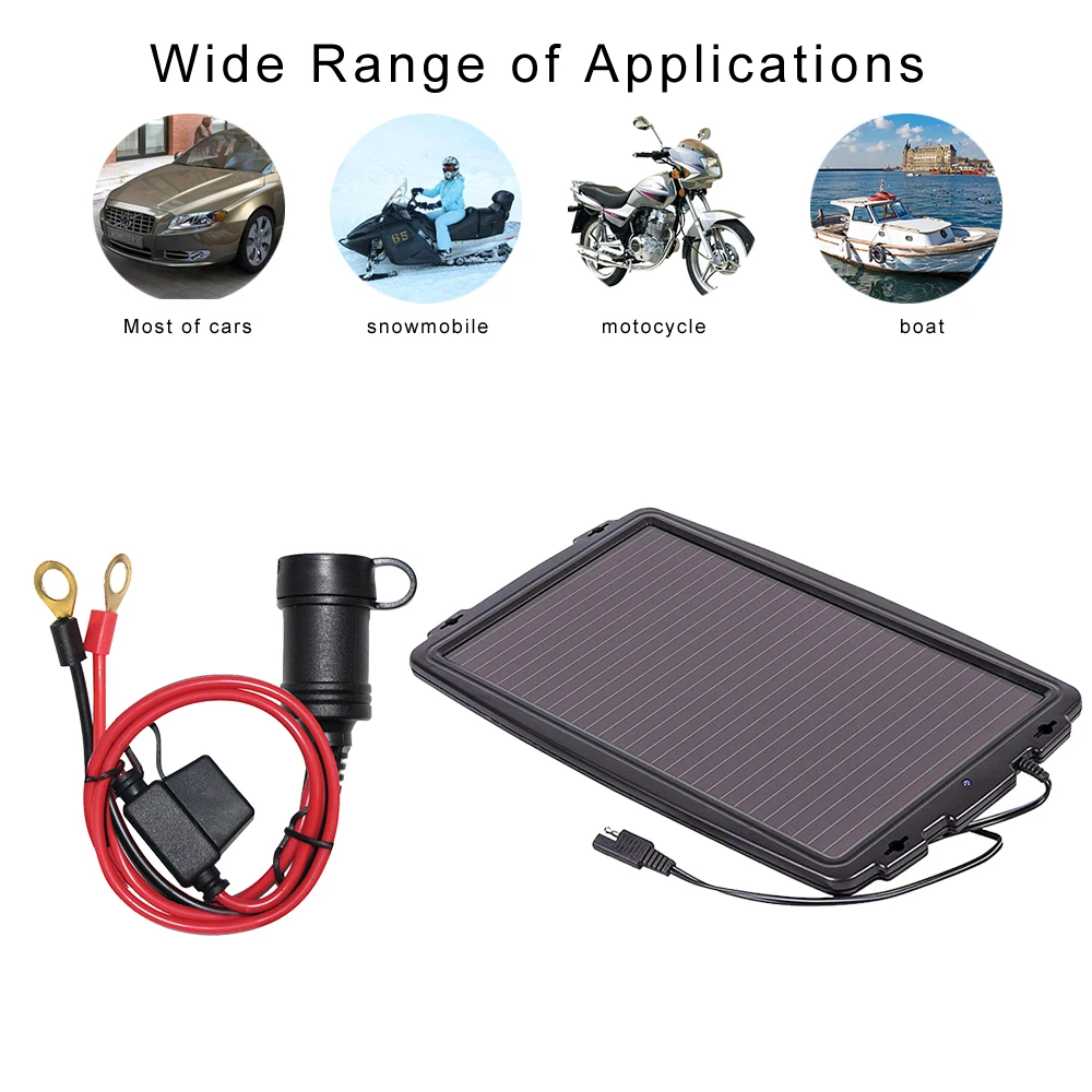 10A Fused 12V Car Cigarette Lighter Female USB adapter With Cover to 2 Ring Terminal Connect Extension Cable