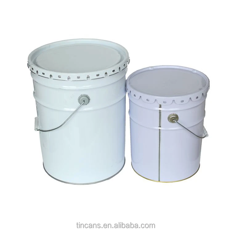 
18L 20L metal steel tin bucket drum with lid 10 liters with lid/oval shape metal bucket 