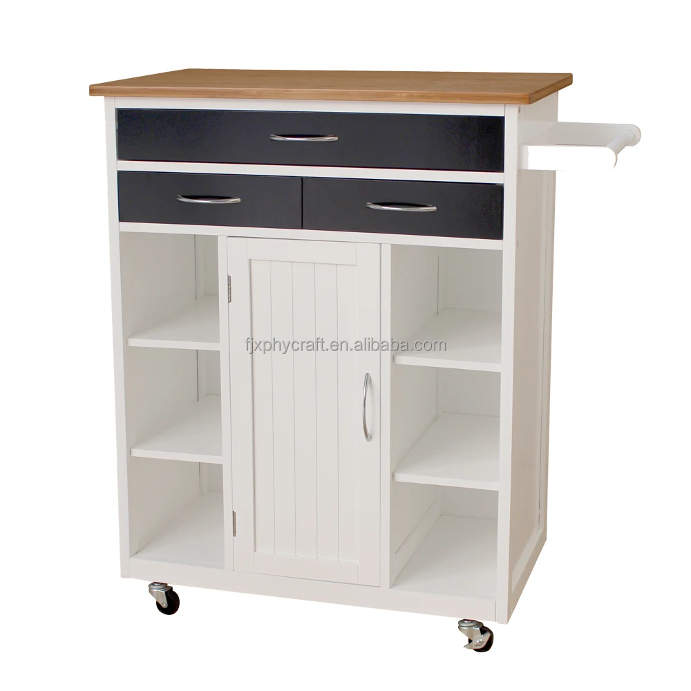 
High Quality Kitchen Trolley with Storage Cabinet 3 Drawers 