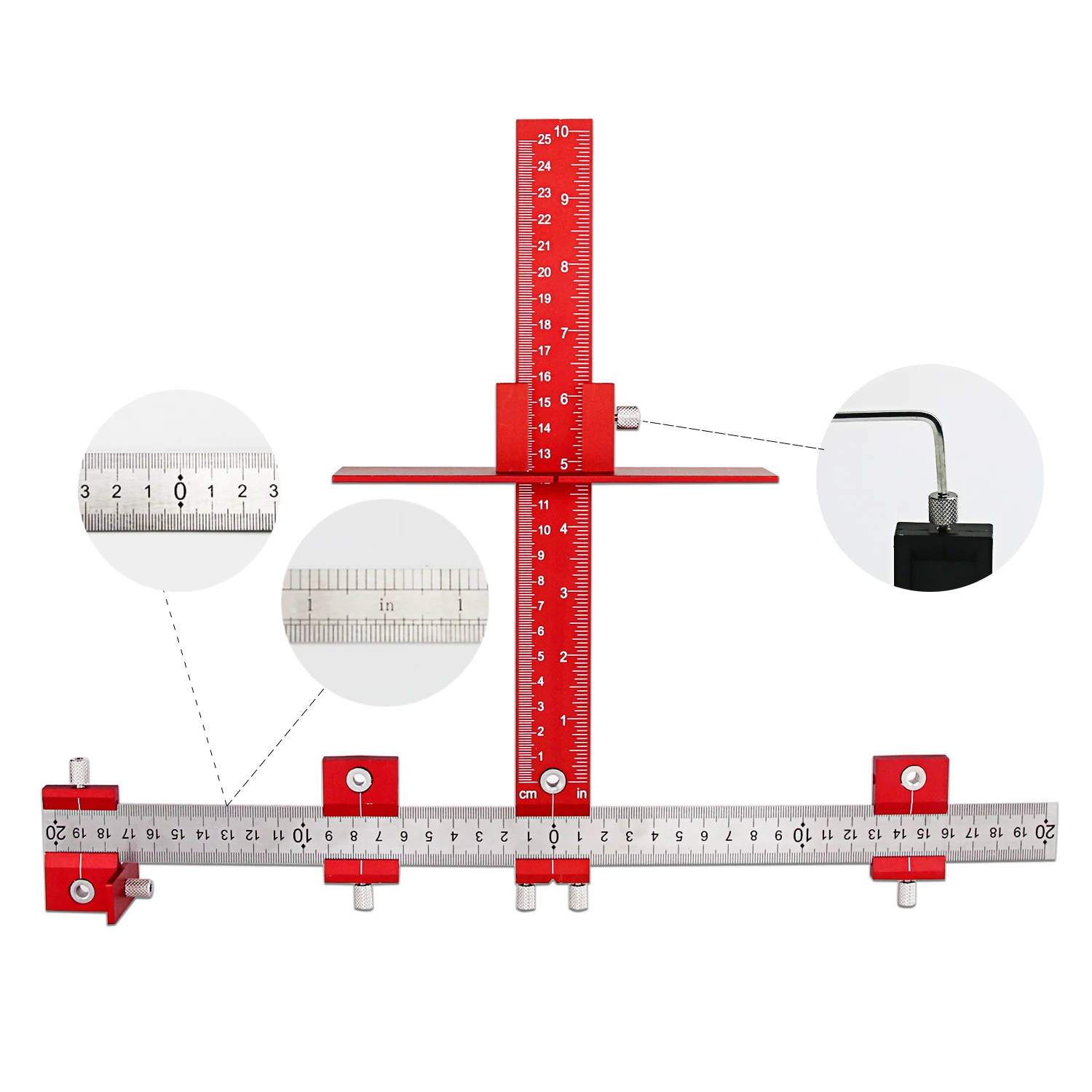 Фурнитура для шкафа с направляющей для сверления 4 мм/5 мм, дверная ручка шкафа, направляющая для зажима ящика