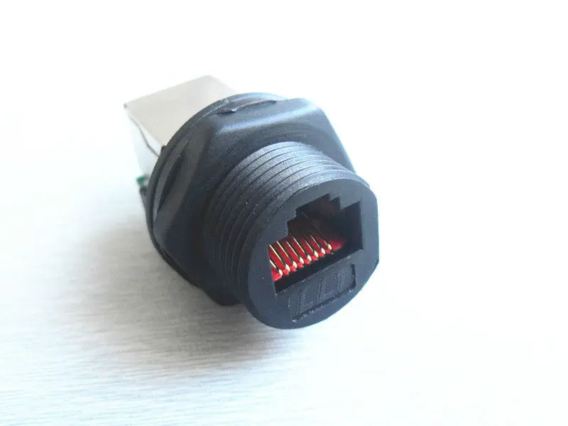 ip67 8 pin assembling panel female connectors rj45