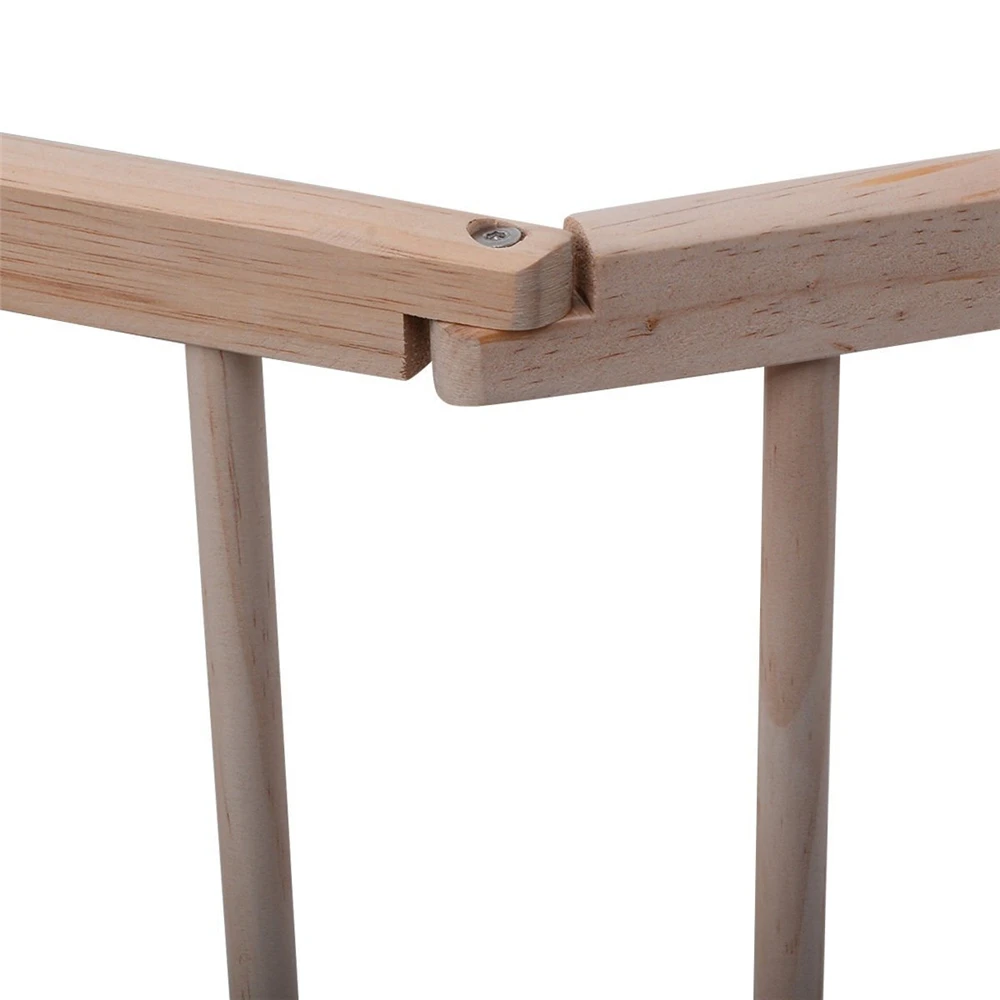 Baby Playpen Wood Frame 8 Panels Playard Safety Play Fence