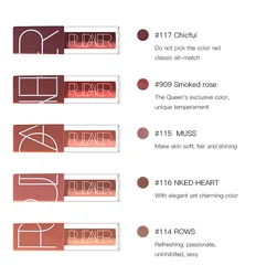 Waterproof Matte Long-lasting Fashion Makeup 5 Color Lip Gloss