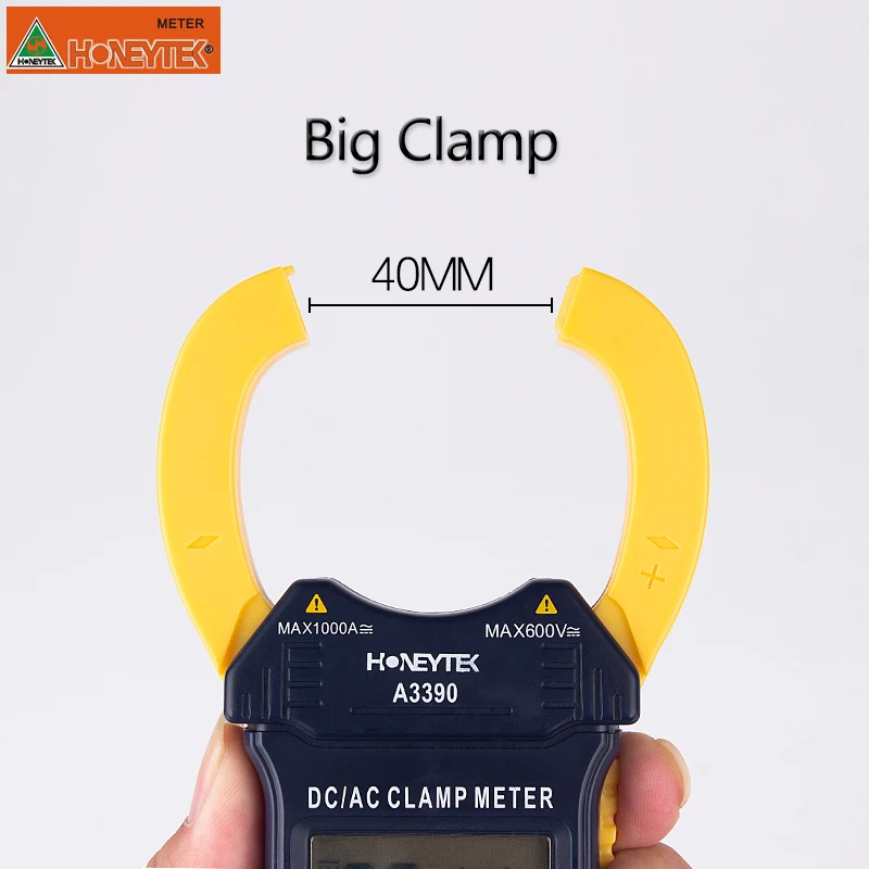 
Portable Digital Clamp Multimeter 1000A ACA/DCA meter Tester can test Ohm FREQ Backlight AC/DC Ammeter Handheld LCD 