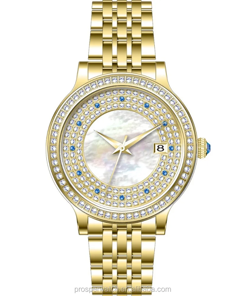 Stainless steel band chrono diamond brand master watch