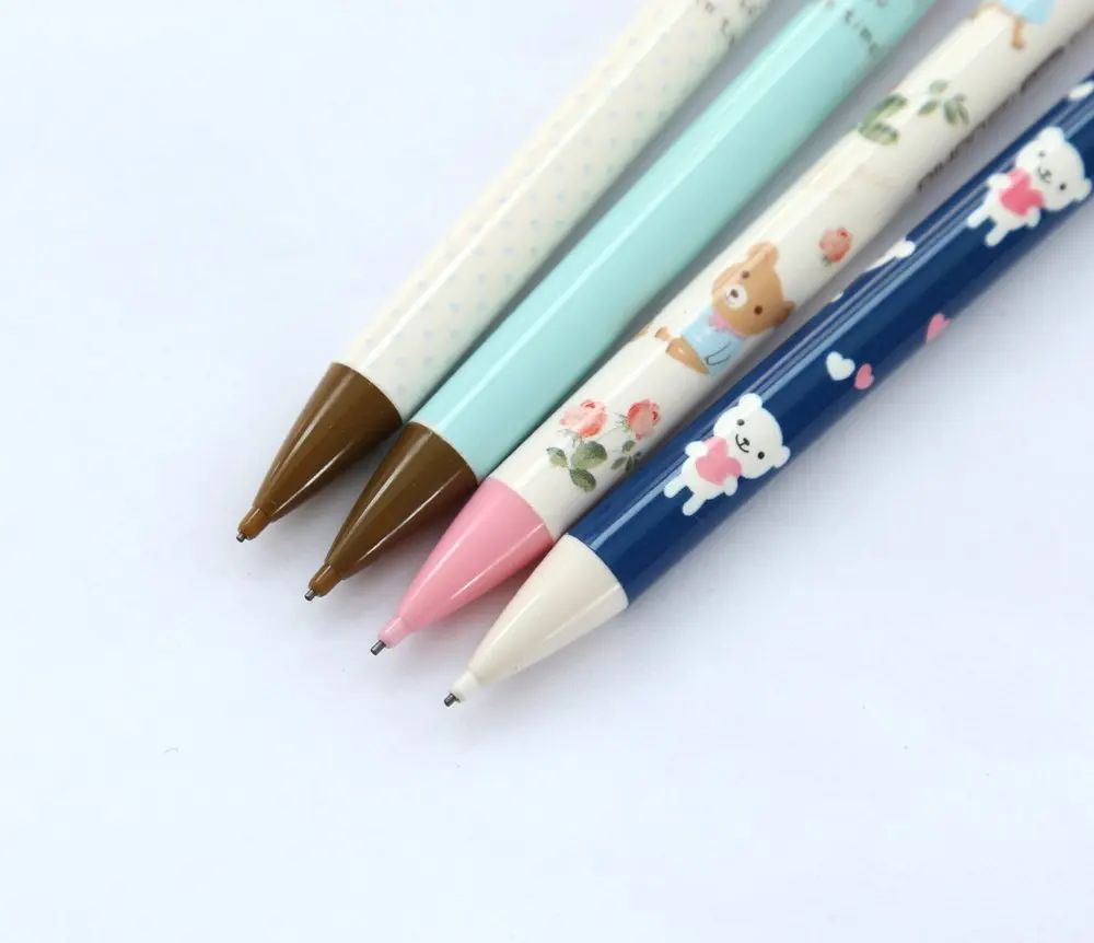 Bear Series Design 0.7mm Point Mechanical Pencils Cute Cartoon Mechanical Pencils