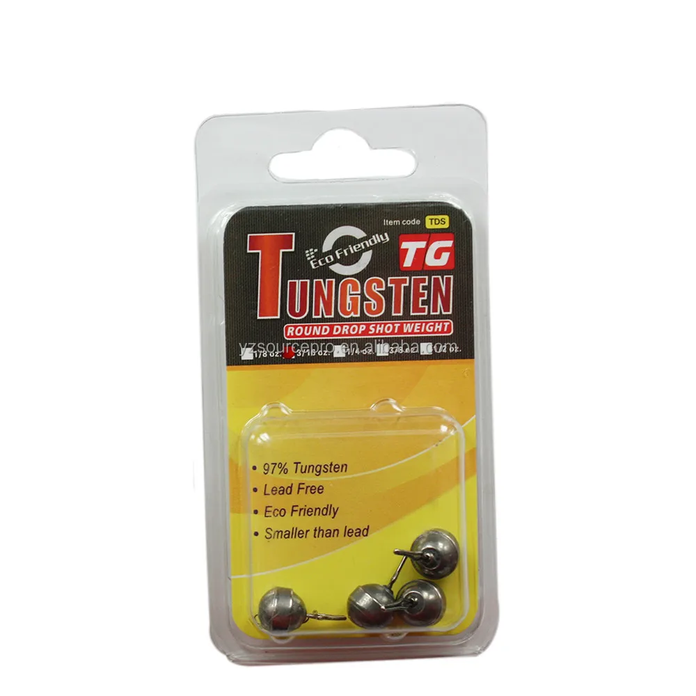 3/8oz Cheap Tungsten round drop shot fishing weight