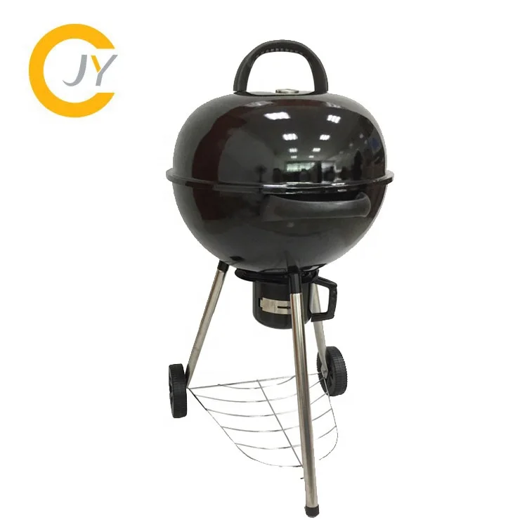 Professional  portable  outdoor travel apple shaped smokeless steel charcoal bbq kettle grill